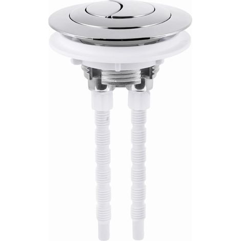 Bouton-poussoir de rechange pour WC (2 pièces) - Double chasse (1/5)