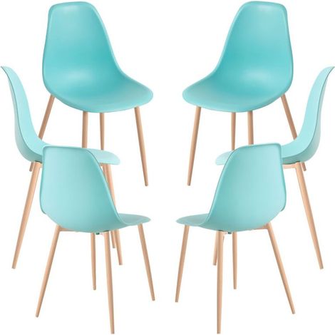 Packs Sillas Comedor - Pack 6 Sillas Mykle - Aguamarina (1/5)