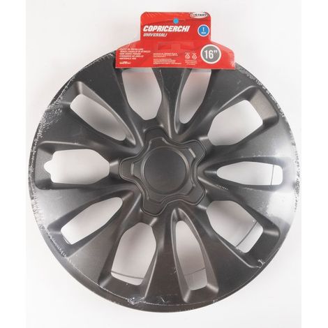 Copricerchio auto antracite singolo monte carlo 16'' in ABS