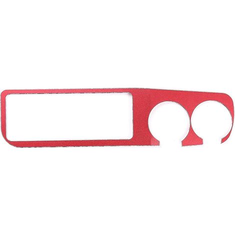 Prise de courant de commande centrale de voiture en alliage d'aluminium, accessoires d'intérieur, style de voiture rouge, pour 2011 – 2014 (1/4)