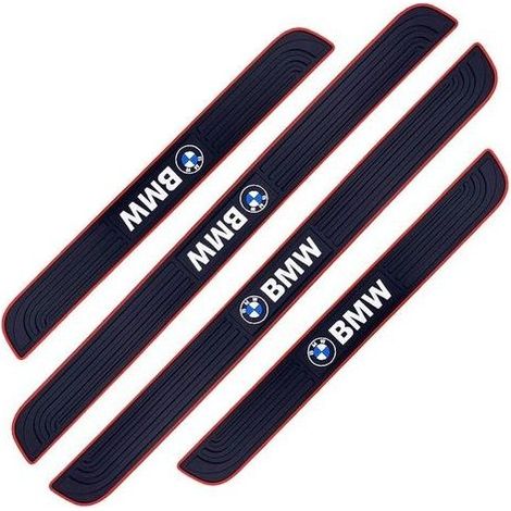 Set of 4 bars of seuil of door car – Rubber flexible PVC – Water-resistant and to the UV – Protection seuil door automotive
