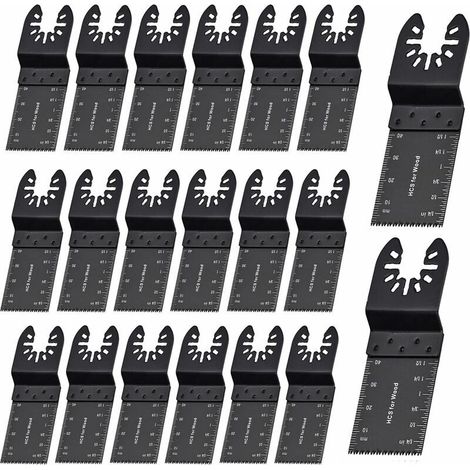 Juego de 20 hojas multiherramienta de 35 mm para metal y madera: corte de precisión para DeWalt, Bosch, Dremel y Makita. (1/5)