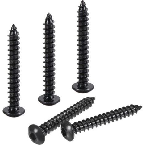 M4 x 30mm Carbon Steel Hexagon Head Self Tapping Screws, 50pcs (1/4)
