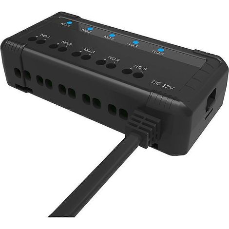 Porte-fusible universel automobile 12 V, protection 5 circuits, fusible 20 A pour moto, indicateur LED (1/5)