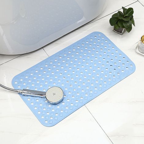Rutschfeste Duschmatte mit Haken zum Aufhängen, 53 x 53 cm, 100 % BPA-frei, Antirutschmatte für die Dusche, schimmelresistent und maschinenwaschbar  FLITI