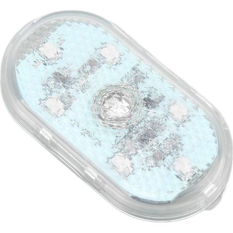 Lampe LED tactile pour voiture, mini lampe d'ambiance nocturne intérieure pour automobile, batterie intégrée, bleue (1/5)