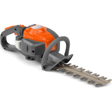 Cortasetos de juguete marca Husqvarna, ideal para niños/as de +3 años, juguete de jardinería con pilas, se mueve, no corta. (1/2)