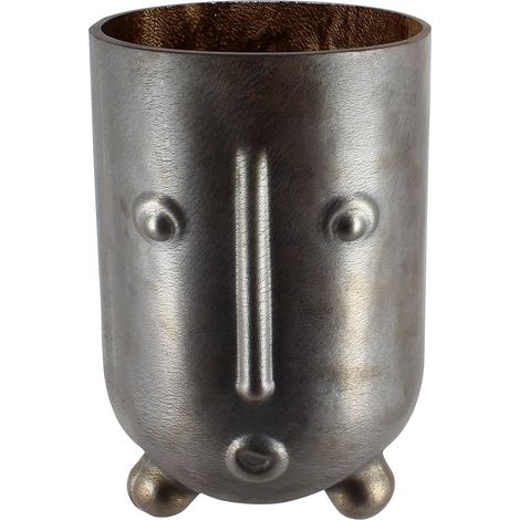Vase en forme de visage en verre soufflé (1/5)