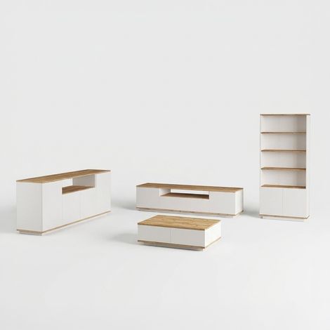 Set de muebles de salón con mueble TV y librería Tenda (1/5)