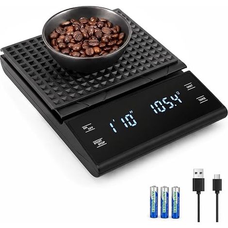 Balance à Café Minuteur, Coffee Scale 0.1 g (1/4)