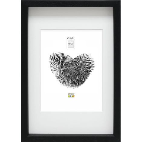 Cadre Bois Noir pour Objets Format 20x30cm S223K2P1 (1/5)