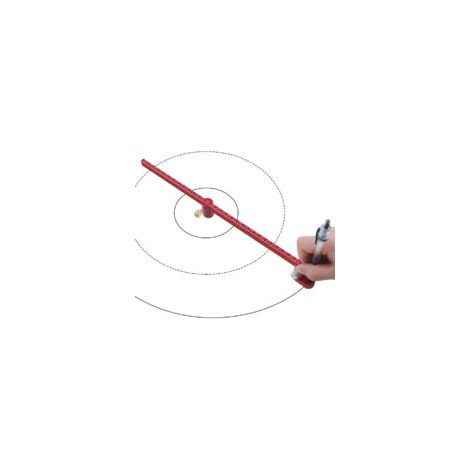 Compas de charpentier, règle circulaire en alliage d'aluminium de 300 mm, trusquin pour cercles en aluminium, marqueur circulaire pointillé pour le travail du bois