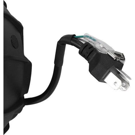 Faro LED per Motociclette, 7 Pollici, Occhio di Angelo, IP67 Impermeabile, 12-80V, Rosso Giallo, Illuminazione Universale (1/3)