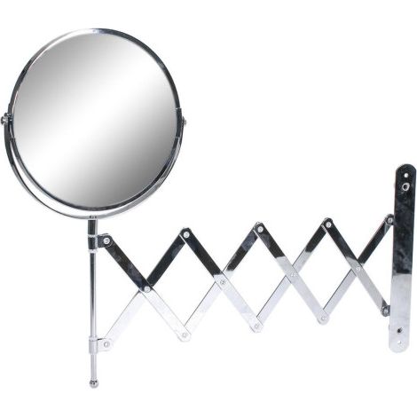 Miroir Grossissant x5 "Mural" 14cm Argent (1/3)