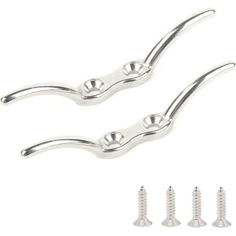 Marin Matériel Taquet de Corde en Acier Taquet de Corde Robuste INOX Marin Pont Bateau Taquet Amarrage (1/5)