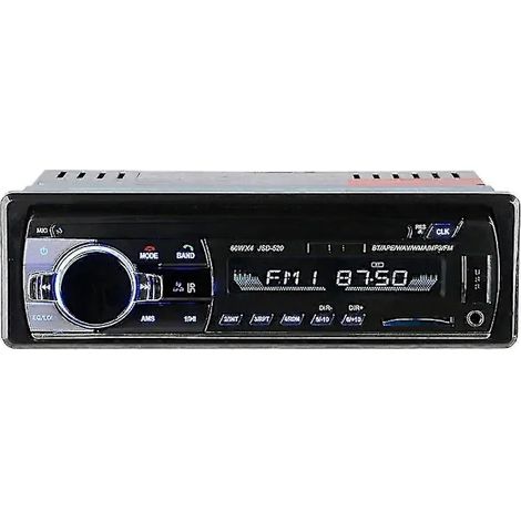 Autoradio 1 DIN avec lecteur DVD/CD/MP3, USB, SD, FM et entrée AUX, écran LCD intégré. (1/3)