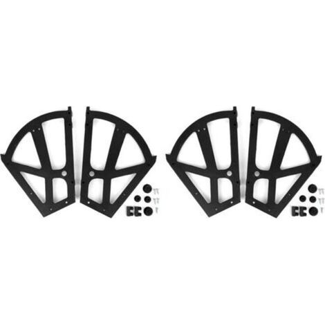 Pair - Lot de 4 charnières pour meuble à chaussures – ABS robuste – Installation facile avec accessoires – Dimensions 26x20cm (1/5)