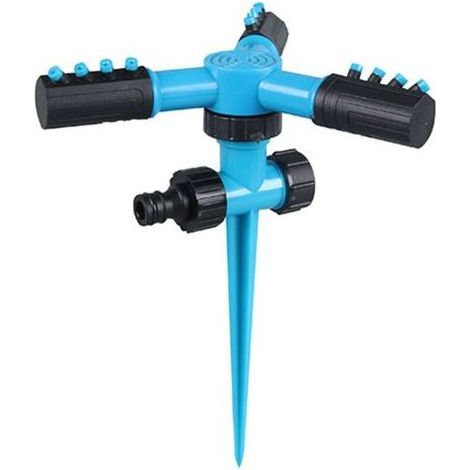 pair Arroseur de Jardin Plastique Arroseur de Pelouse Automatique à 360° Arroseur d'eau Pulvérisateur Durable à 3 Bras pour Jardin Et l'Irrigation Pastorale (1/4)