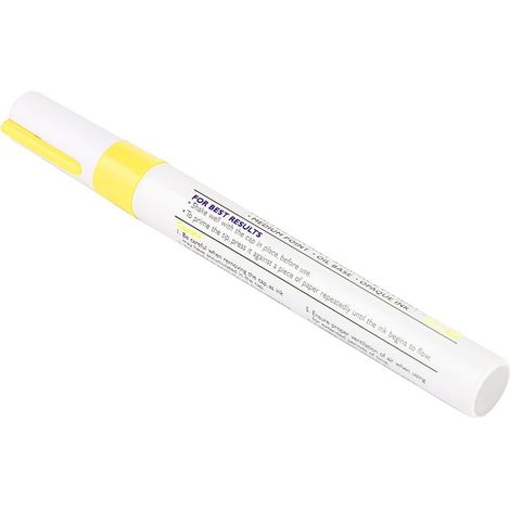 1 stylo marqueur étanche professionnel pour peinture de pneus de voiture (jaune) (1/5)