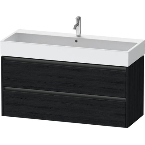 Duravit Ketho.2 Waschtischunterbau wandhängend, 2 Schubkästen, (1/2)