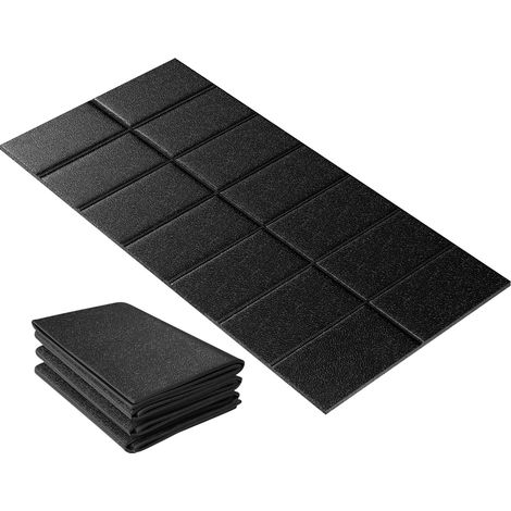 Rutschfeste Teppichmatte für Hartholzböden, hochdicht, 0,5 cm dick, faltbar, schützt Böden, für Fahrräder, Crosstrainer und Laufbänder (1/4)