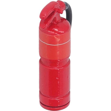Miniatur-Feuerlöscher im Maßstab 1:12 für Puppenhäuser, Zubehör aus einer Legierung (1/5)