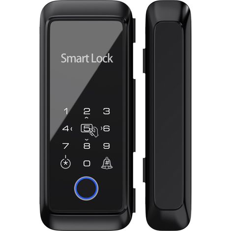 Tuya – clavier de porte intelligent à empreintes digitales, avec poignée, pêne dormant électronique, application Compatible (1/5)