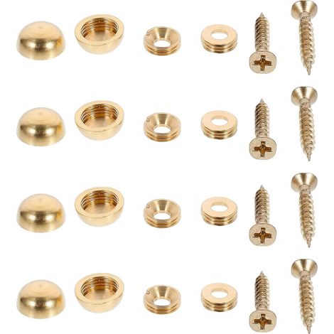 Clous de Fixation en Cuivre Épais 15mm, Lot de 8 Pièces Filetage Sécurisé, Résistance à Corrosion Quotidienne, pour Enseignes et Restaurants (1/4)