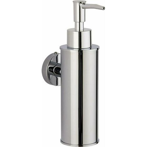 Distributeur de savon mural en acier inoxydable argent 304. distributeur de savon mural à presse pour gel douche et désinfectant pour les mains d'hôtel (1/4)