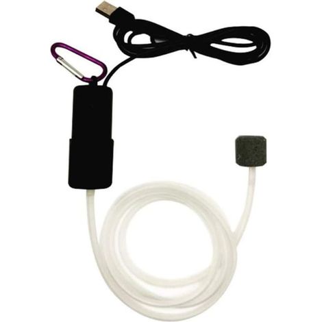 (Vert) Mini pompe à air USB pour aquarium, pompe à oxygène ultra silencieuse, petit générateur d'oxygène pour aquarium avec pierre à air et tube en silicone (1/5)