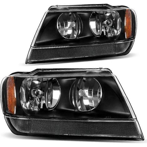 2-teiliges Scheinwerfer-Set im OEM-Stil für Jeep Grand Cherokee (1999-2004) (links/rechts, Plug-N-Play)