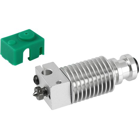Kit 6 pièces dissipateur d'extrudeur avec clip collet élastique buse V6 0.4mm filament 1.75mm tête chauffante compatible PT100 Prusa I3 MK3 imprimante 3D métal vis M7 (1/2)