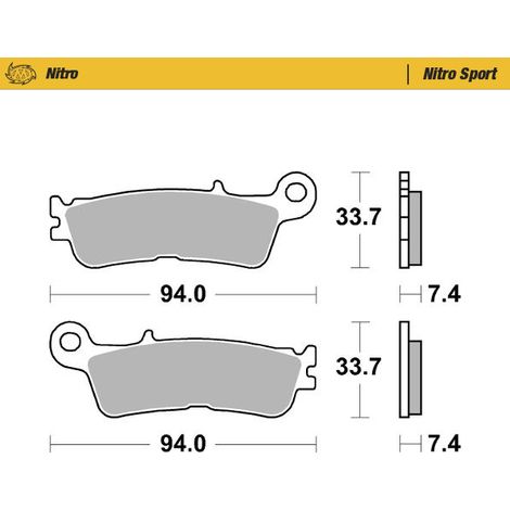 Frenos delanteros Moto-master Racing de metal sinterizado para Yamaha YZ Fantic 2022+