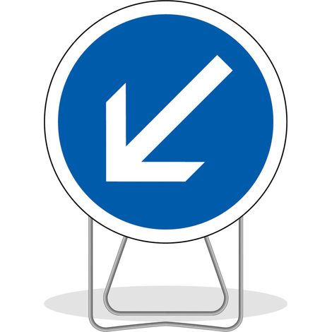 Panneau de signalisation BK21A 850MM FLECHE ORIENTABLE classe T1 NADIA SIGNALISATION - 1000610 (1/2)