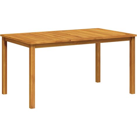 Table de jardin,Table meuble de Balcon,Table d'extérieur 150x90x74 cm Bois d'acacia massif -98836 (1/5)