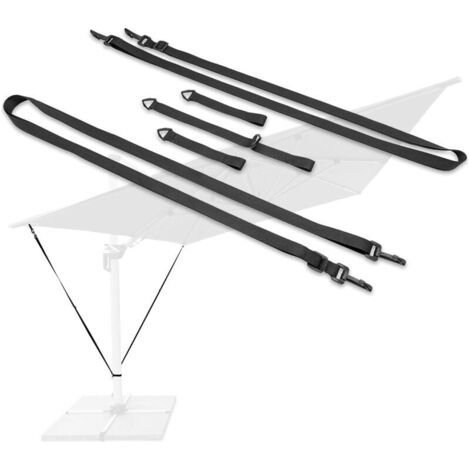 Protection Contre Le Vent Les Parasols/Parasol de terrasse/Auvent [Coupe-Vent Résistant aux intempéries Convient à Tout Parasol avec vis de Blocage] (1/4)