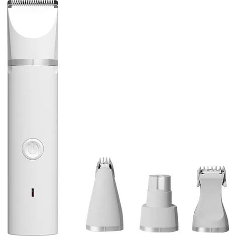 Tondeuse pour chien sans fil à 3 vitesses avec petite lame de coupe-griffes, silencieuse et rechargeable, idéale pour les poils épais.-AquaForge (1/4)