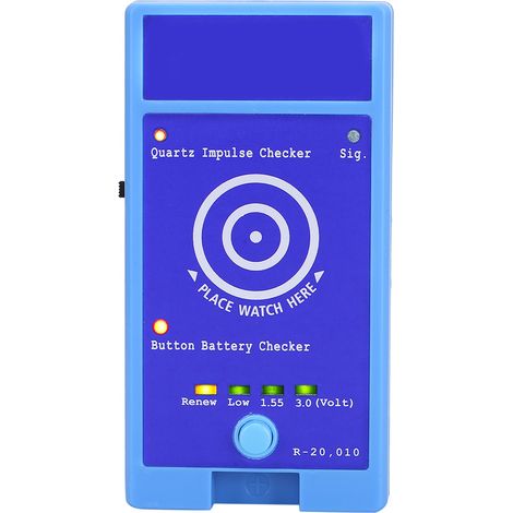 Testeur de mouvement à quartz R-20 010 pour montre, bouton d'impulsion, vérification de pile, outil de réparation horlogère (1/5)