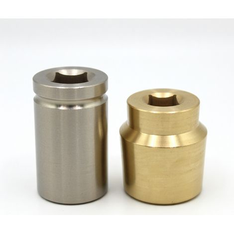 Bussola antiscintilla 36 mm 1 pollice quadro bronzo all'alluminio (1/5)