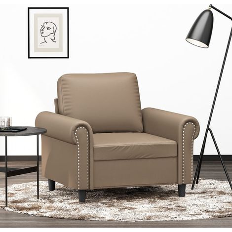 Sessel Cappuccino-Braun 60 cm Kunstleder vidaXL (1/5)