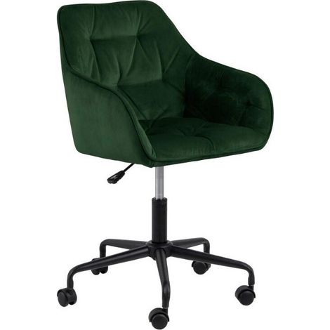 Silla de oficina Norsica 475, Verde, 89x59x59cm, Con reposabrazos, Con ruedas, Mecanismo de la silla: Económico