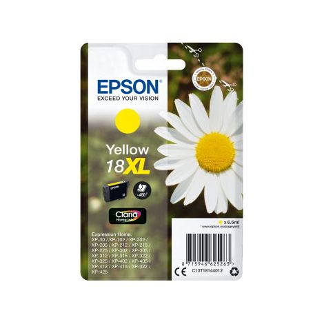 Epson Daisy C13T18144012 cartouche d'encre 1 pièce(s) Original Rendement élevé (XL) Jaune (1/3)