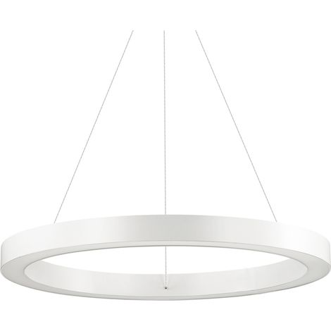 Sospensione Moderna Oracle Alluminio-Plastiche Bianco Led 33W 3000K D60Cm (1/3)