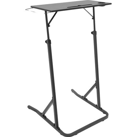 Mesa de entrenamiento para bicicleta, altura regulable, diseño multiusos, color negro. (1/2)