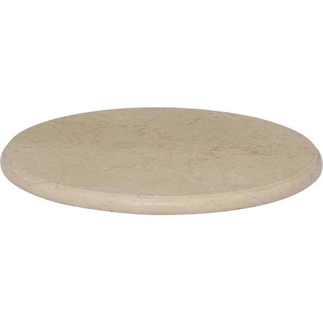 Maison Exclusive - Tablero para mesa mármol color crema Ø50x2,5 c