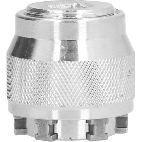Clé à douille réglable multifonction en acier allié moleté, accessoire de cliquet, 10mm-19mm, outillage manuel robuste. (1/5)