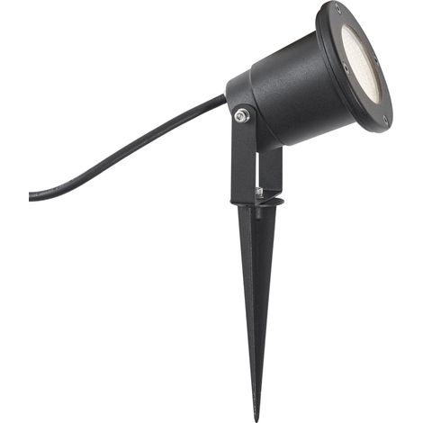 Spike Spotlight Black incl. LED Adjustable IP65 with Cord and Plug - Basic