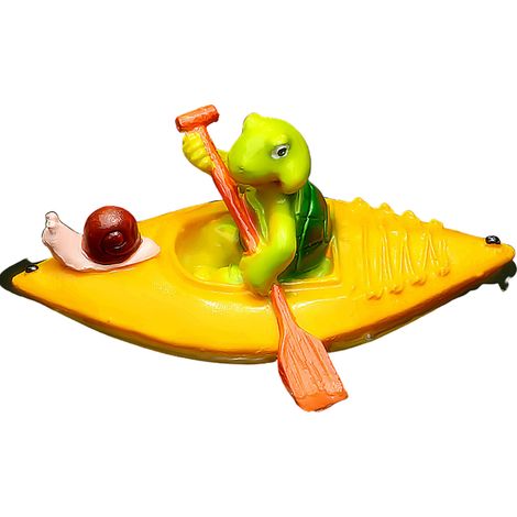 Tortuga flotante de resina para decoración de jardín, estanque/piscina, 4 colores. (1/5)