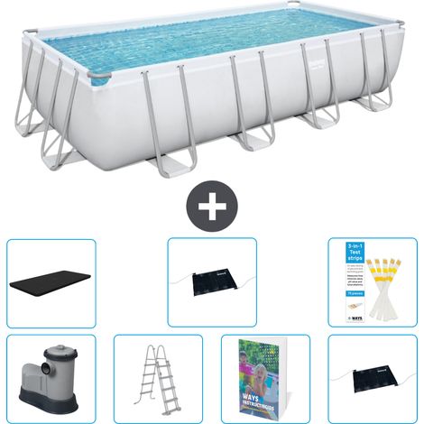Bestway Power Steel Rechteckig - 549x274x122 cm - 8-teilig S562