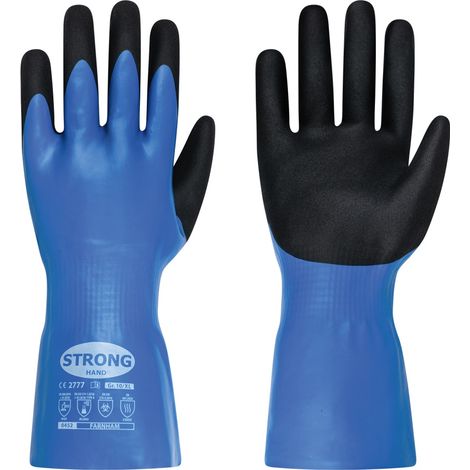 Feldtmann Stronghand Chemikalienhandschuh Farnham 0452 Gr. 11 blau/schwarz